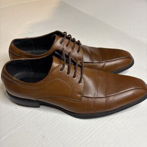 Alfani Men's Seth Bike Toe Lace-Up Derby Dress Shoes Size 8 Brown 42101 Size 9.5